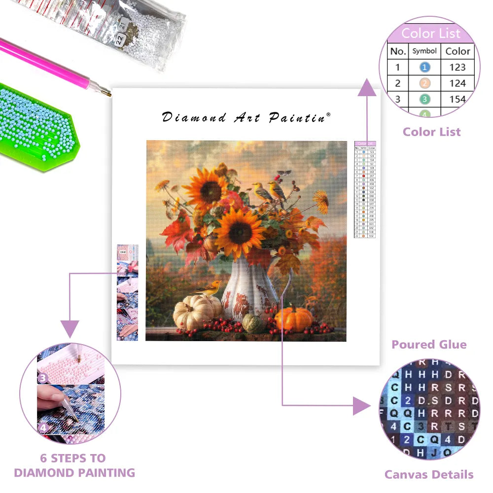 Yellow Bouquet - Diamond Painting