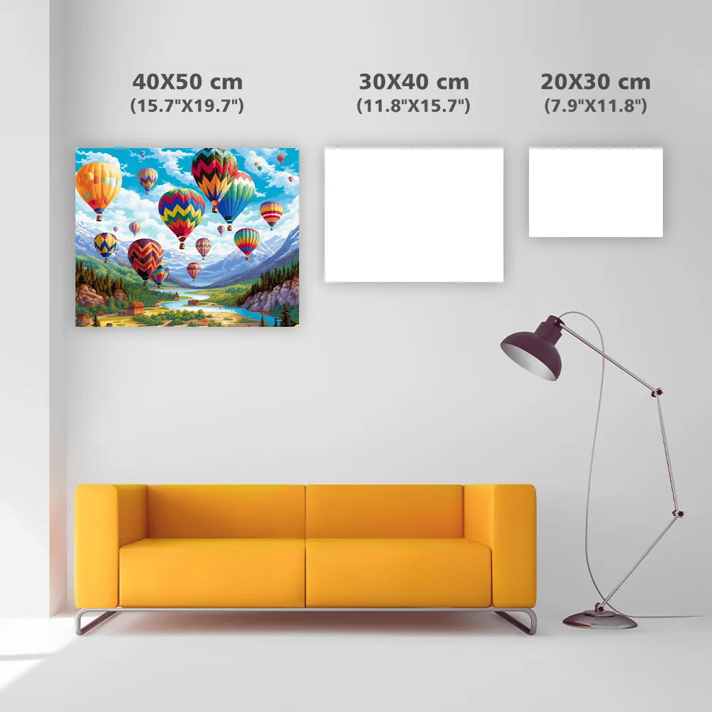 Hot Air Balloons - Diamond Painting