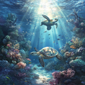 Underwater Coral Reef - Diamond Painting